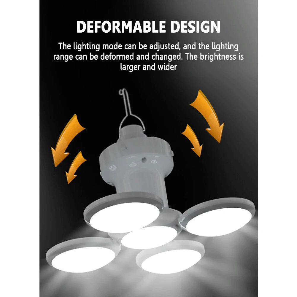 Shunmaii LED Solar Camping Lantern Rechargeable Flashlight