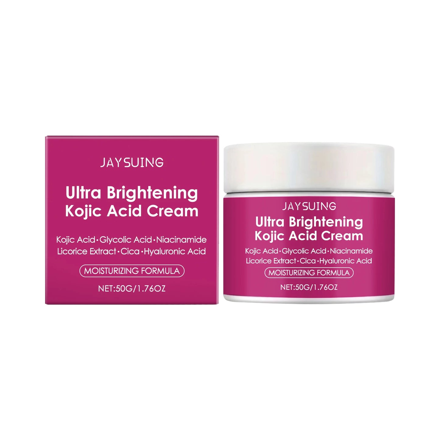 Kojic Acid Brightening Cream With Hyaluronic Acid Moisturizer