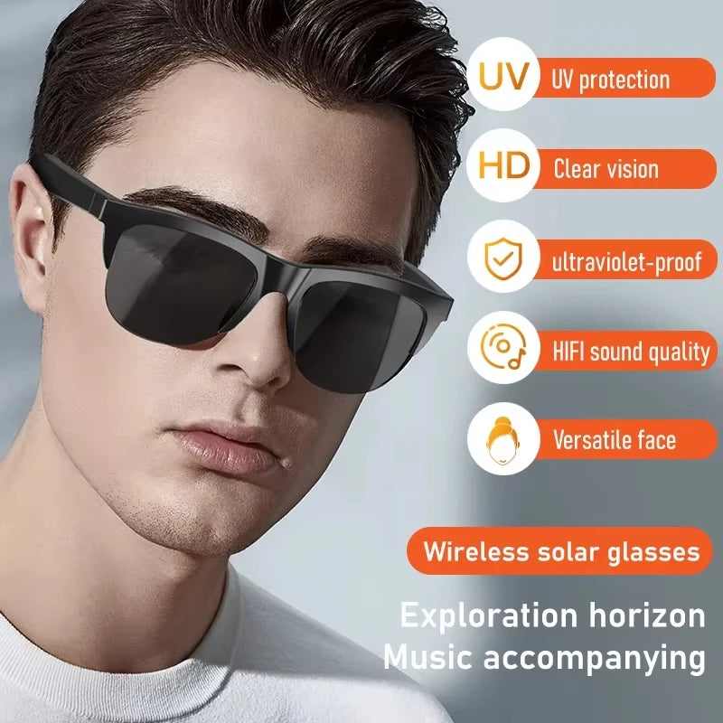 Odelettevcy Smart Bluetooth Sunglasses V5.3 With UV Protection