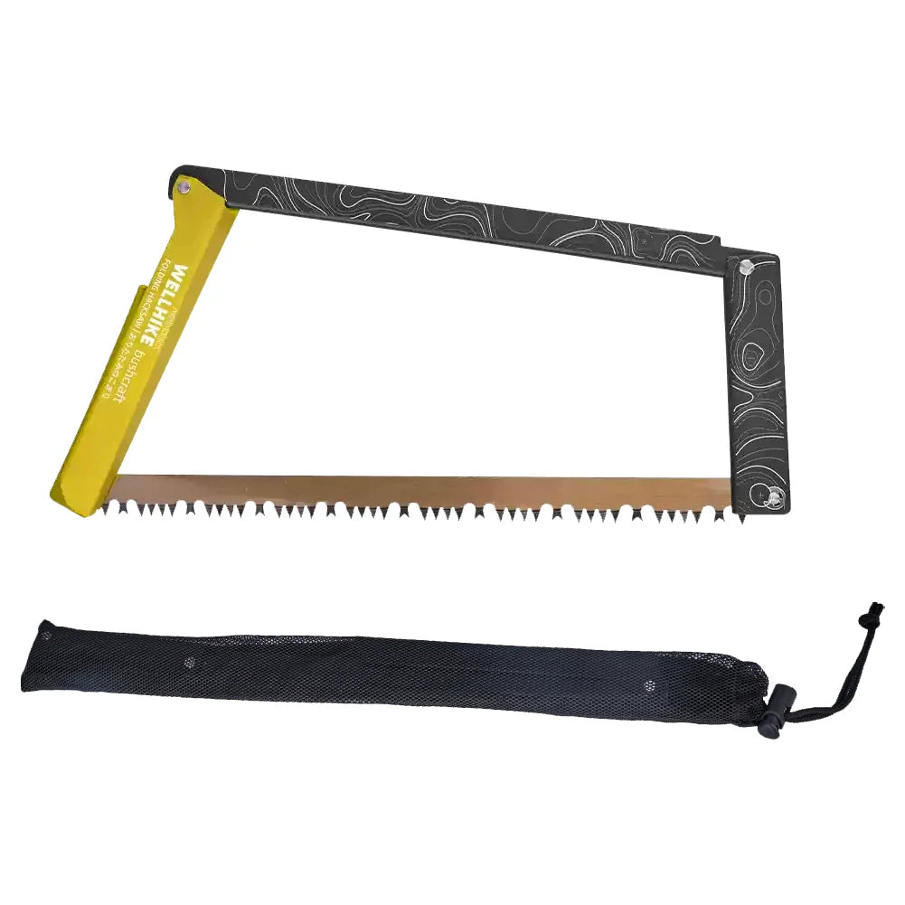 Folding Camping Saw With Storage Bag Aluminum Alloy