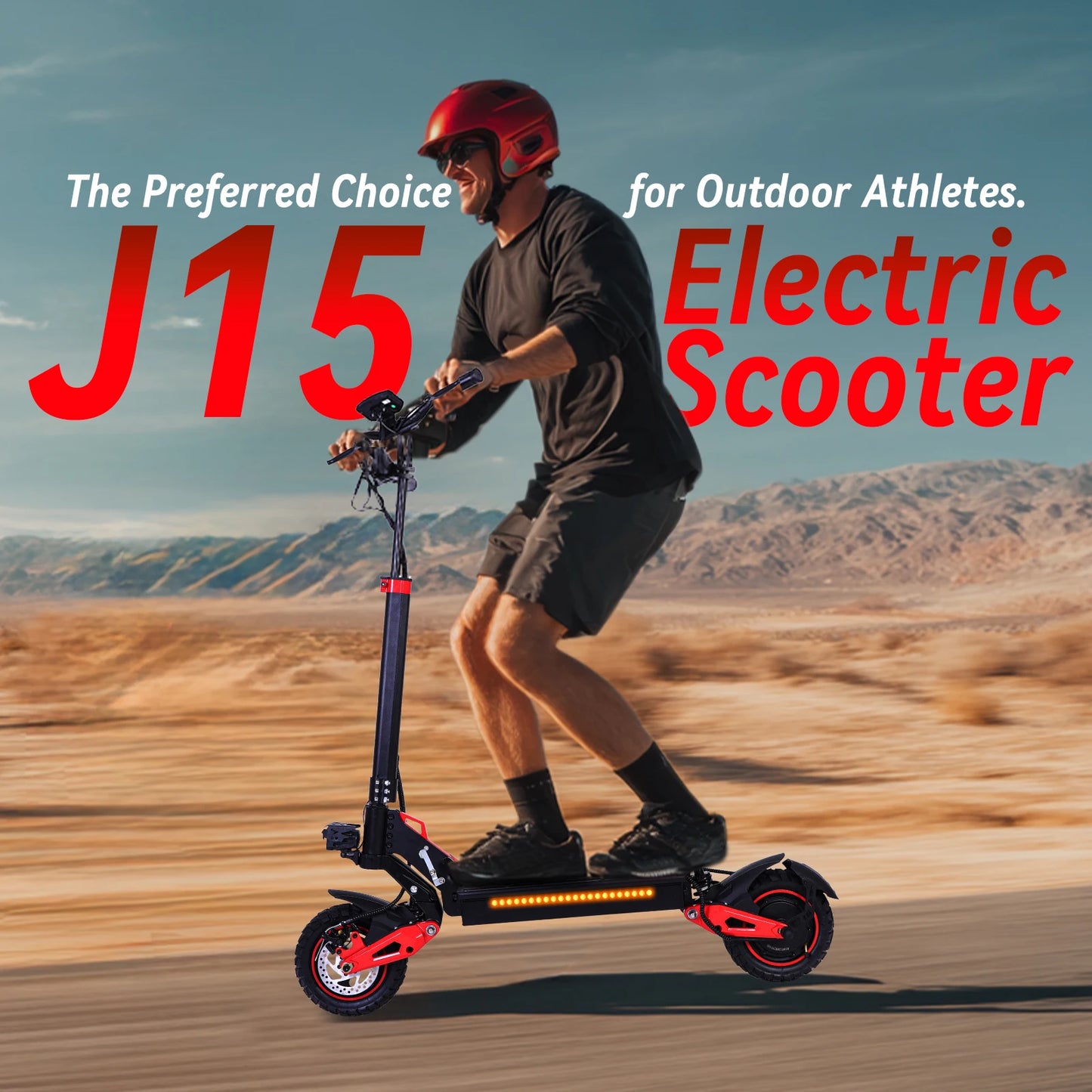 J15 Electric Scooter 1600W Off Road Tires 48V Battery