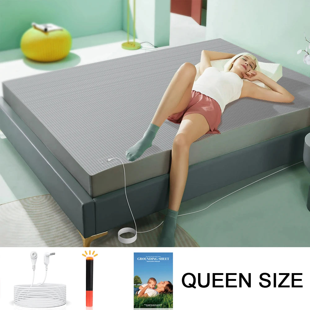 Astarexin Earthing Fitted Organic Cotton Grounding Bed Sheet