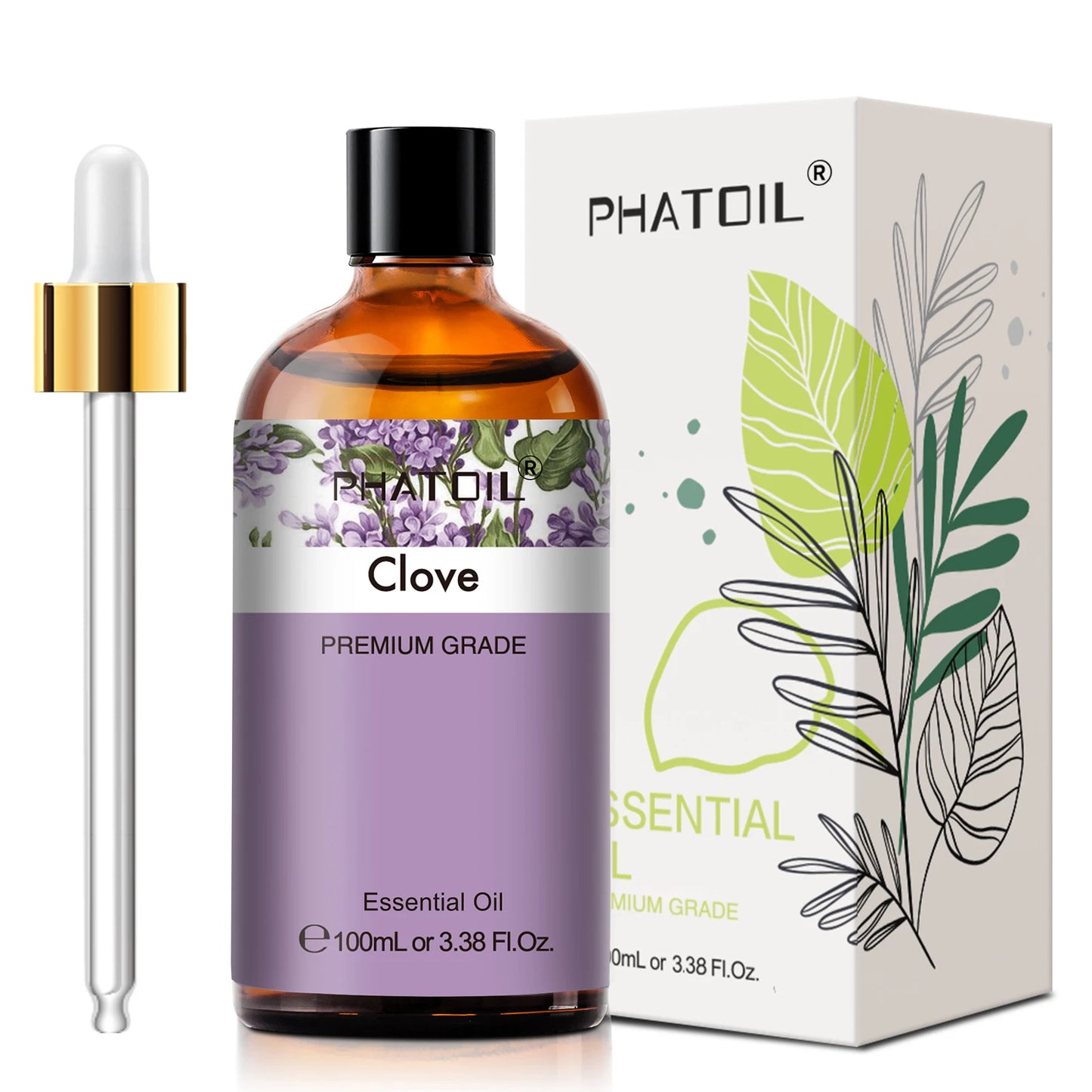 PHATOIL Lavender Jasmine Vanilla Eucalyptus Pure Essential Oil