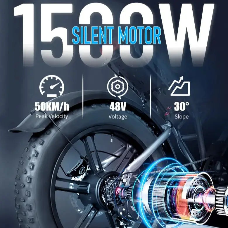 DEEPOWER S7Pro Off-Road Electric Bike 1500W 48V LG Battery