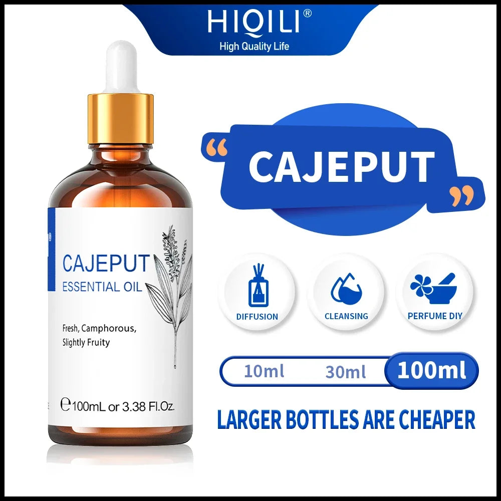 HIQIL Cajeput Essential Oils Pure For Diffuser And Massage