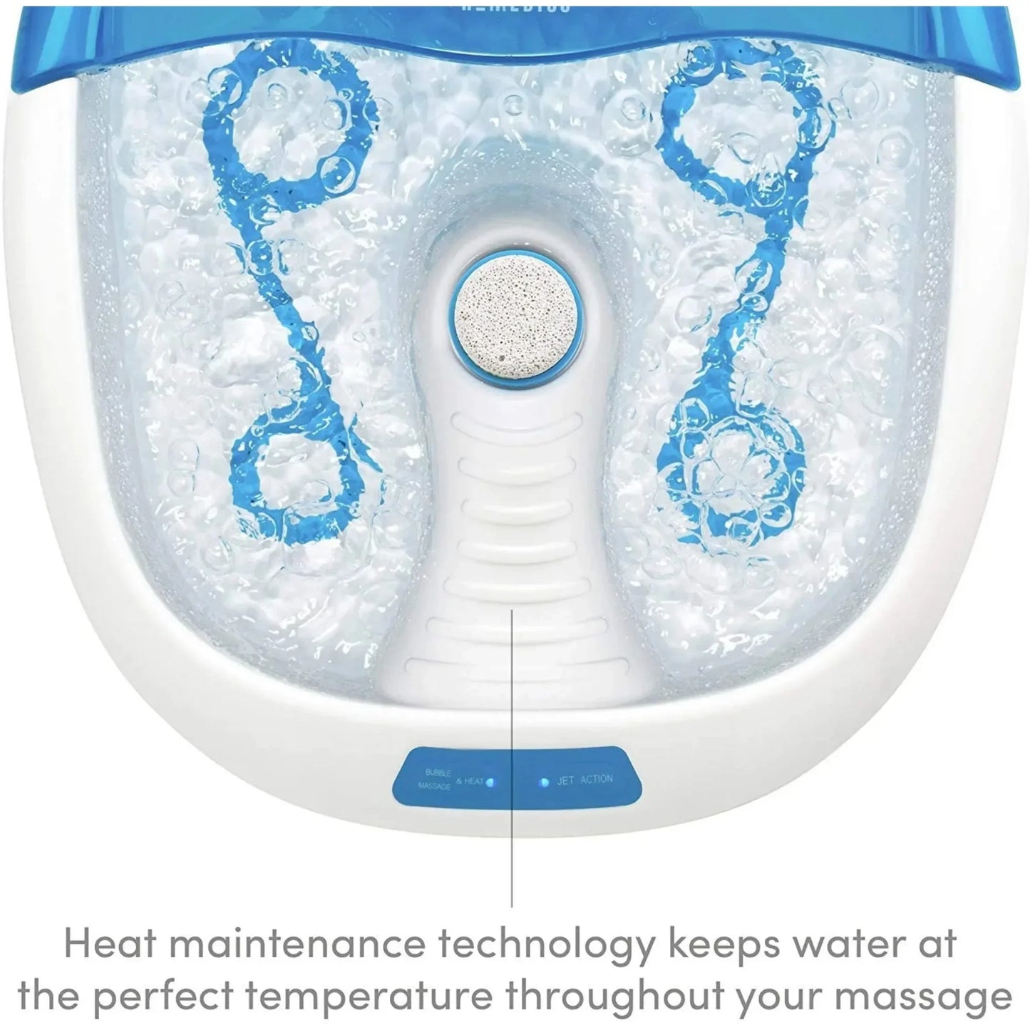 Foot Spa Massager With Heated Bubbles And Hydrotherapy Jets