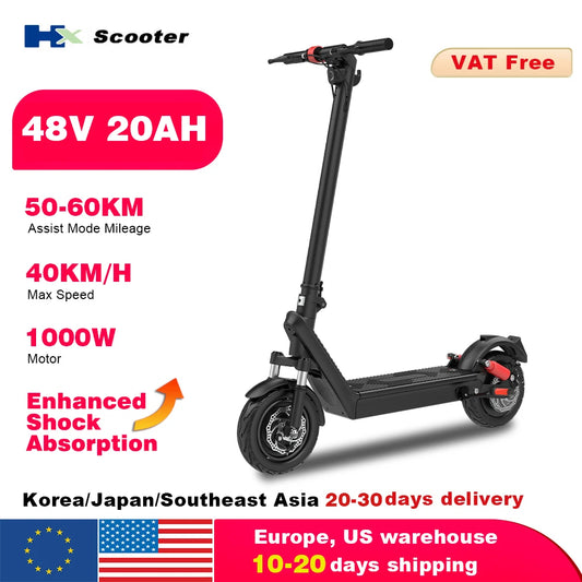 HX X9B Electric Scooter 1000W Foldable Commuter for Adults