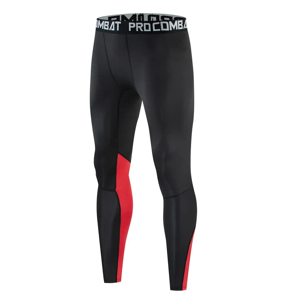 Men's Quick Dry Compression Tights for Running and Gym