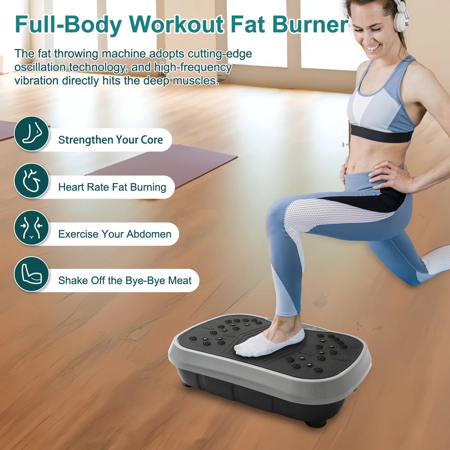 N Vibration Plate Exercise Machine For Home Fat Burning Workout