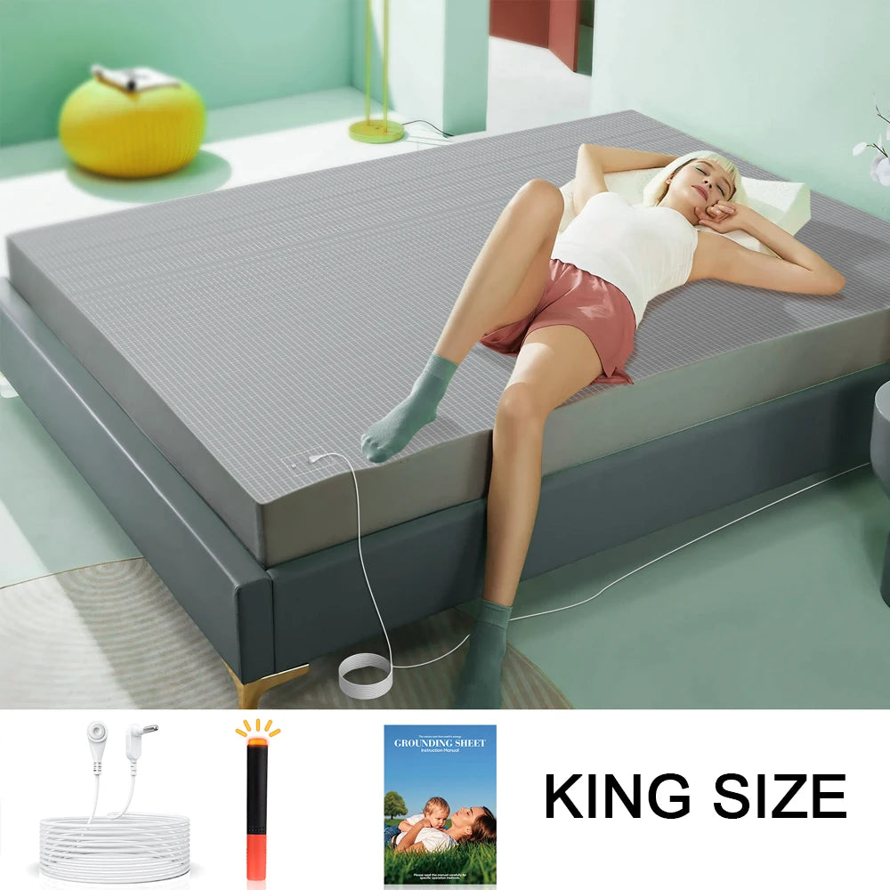 Astarexin Earthing Fitted Organic Cotton Grounding Bed Sheet