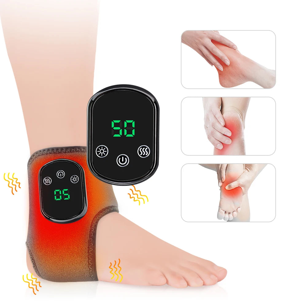 PASTSKY Electric Foot Heat Massager With Vibration And Breathable Design