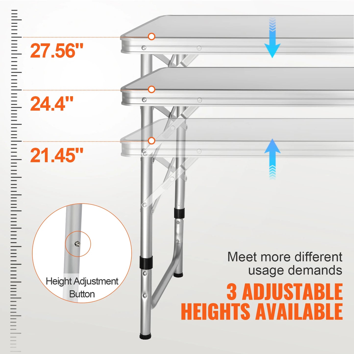 VEVOR Outdoor Camping Kitchen Table Folding Quick Setup