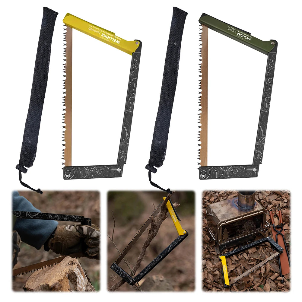 Folding Camping Saw With Storage Bag Aluminum Alloy