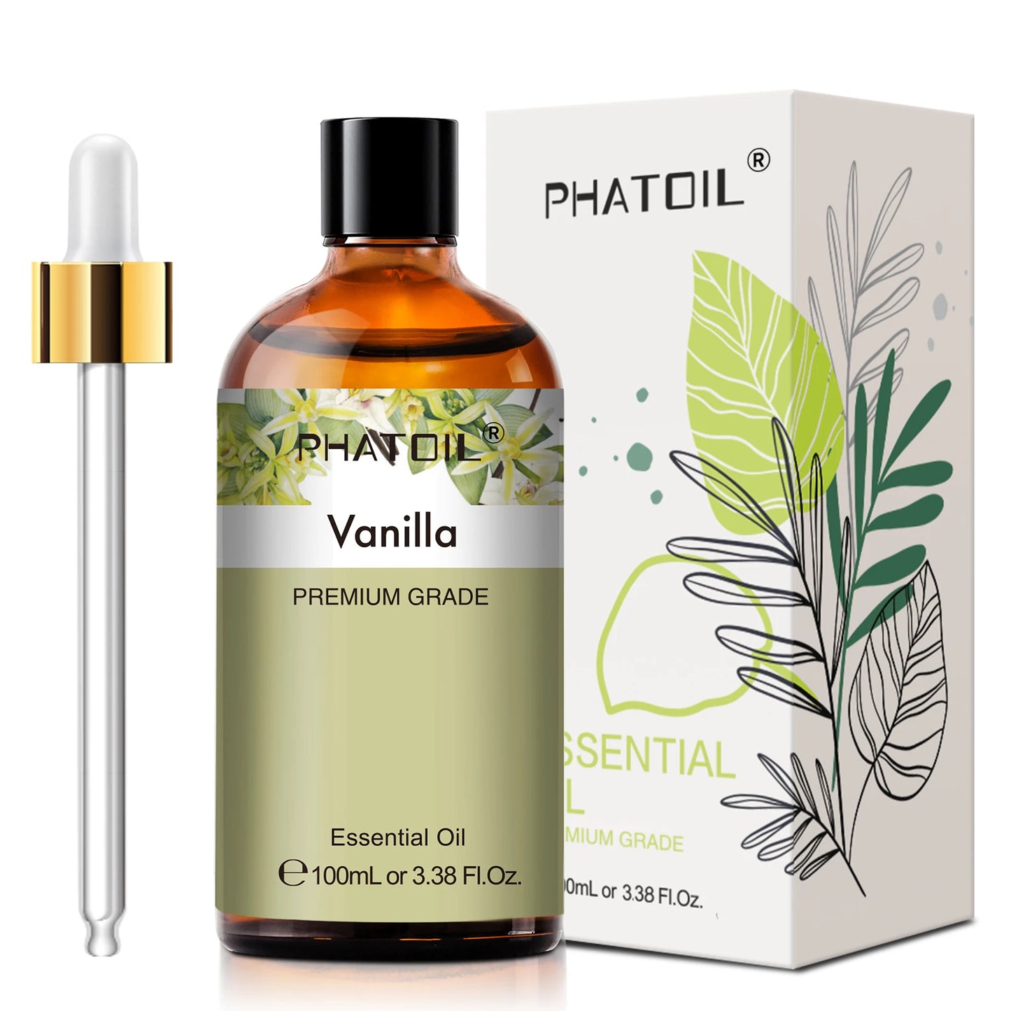 PHATOIL Lavender Jasmine Vanilla Eucalyptus Pure Essential Oil