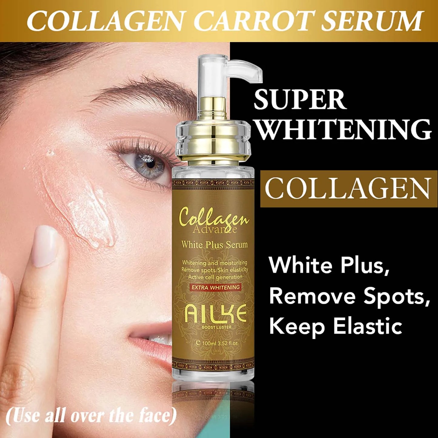 AILKE Collagen Skin Care Set For Women Moisturizing Whitening