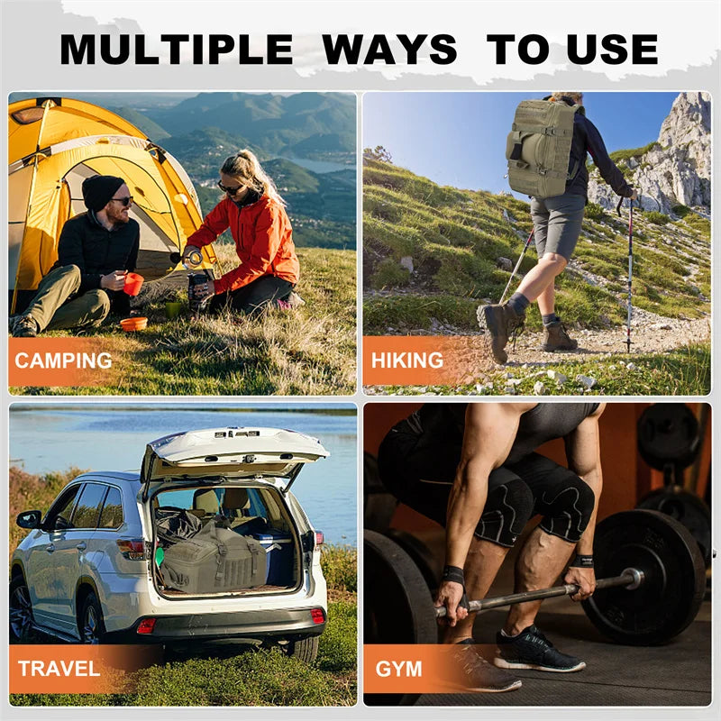 LQARMY Outdoor Molle Tactical Backpack for Hiking Camping