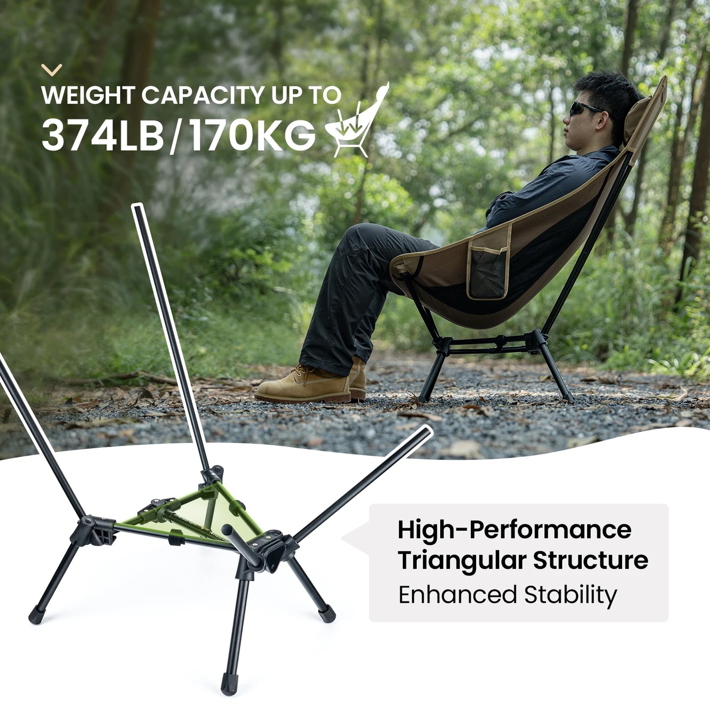 OneTigris Tigerblade High Back Portable Camping Chair