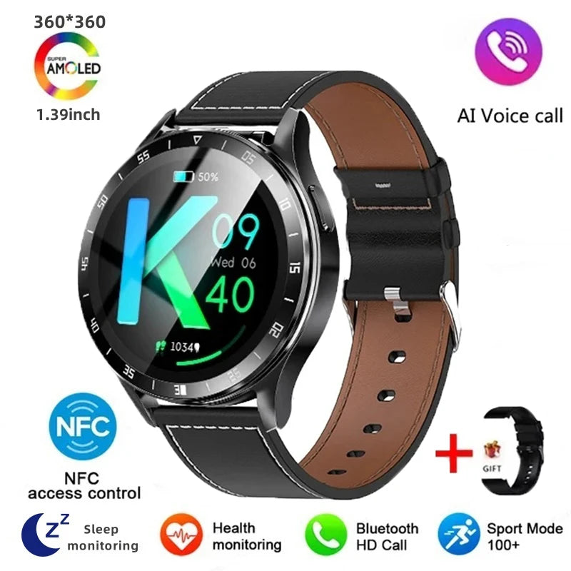 Smartwatch With Bluetooth Call NFC Waterproof Fitness Tracker
