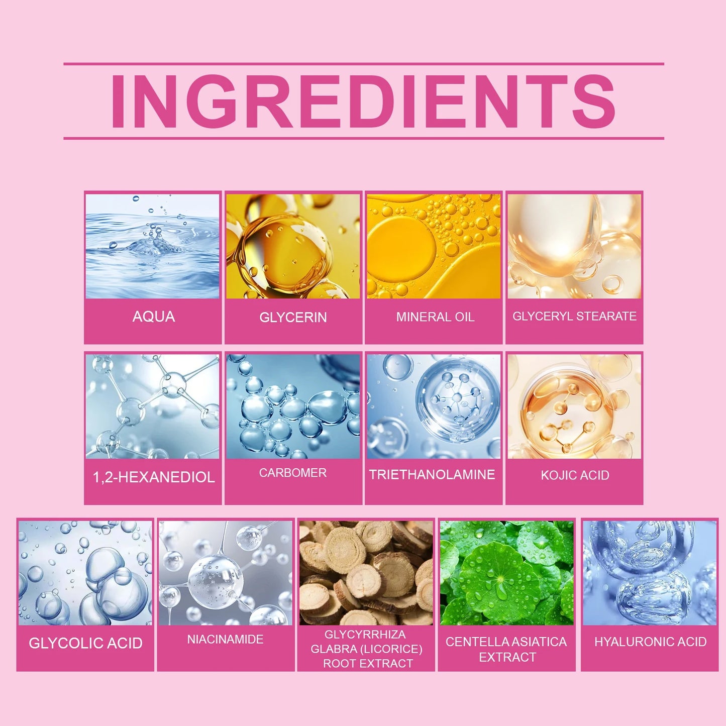 Kojic Acid Brightening Cream With Hyaluronic Acid Moisturizer