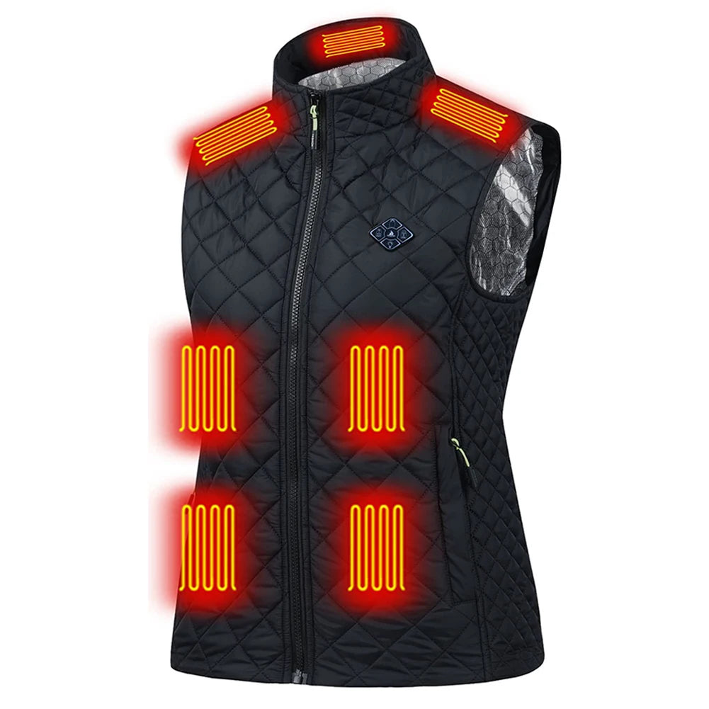 NONECN USB Heated Vest With 21 Heating Zones For Winter