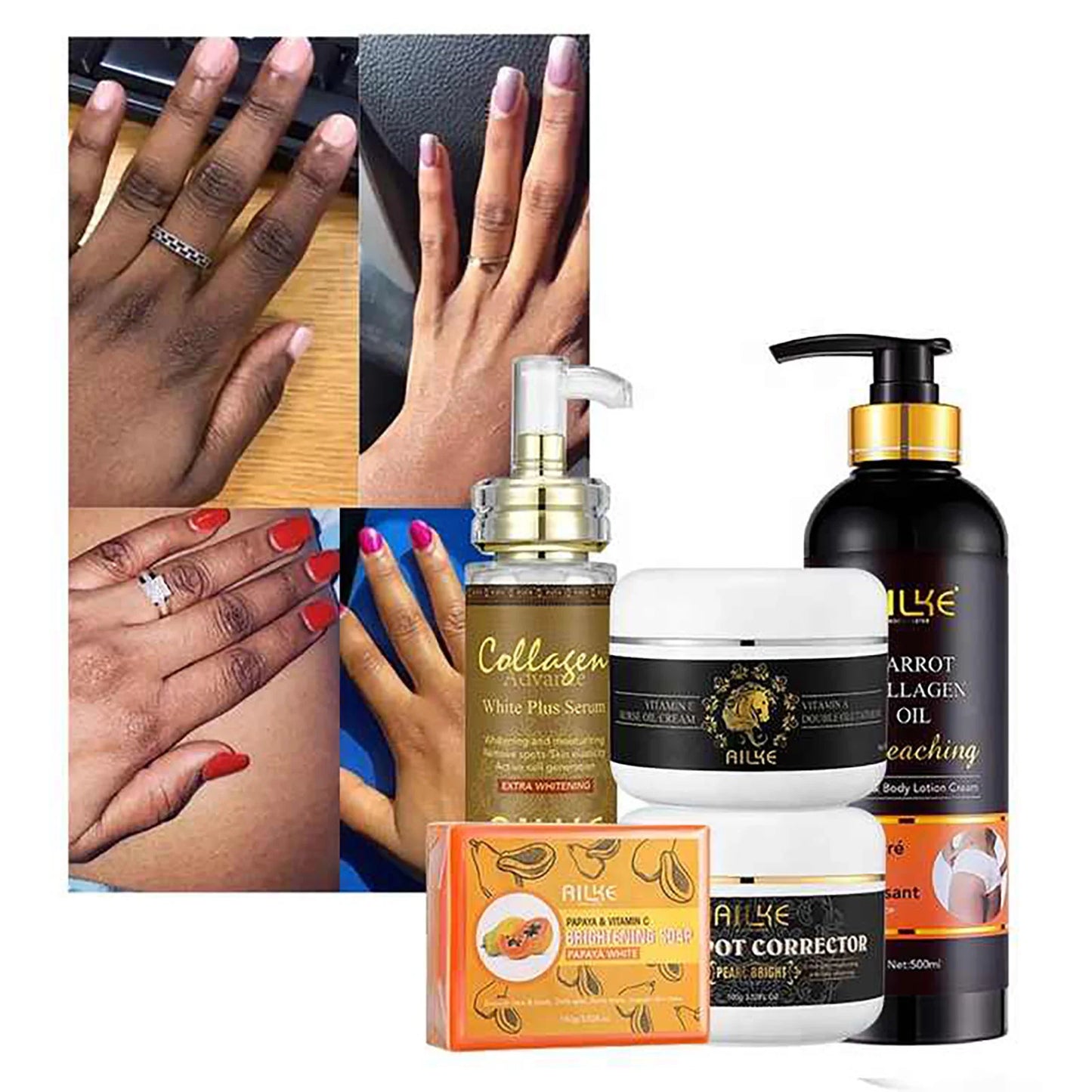 AILKE Collagen 5 in 1 Skin Care Kit for Face