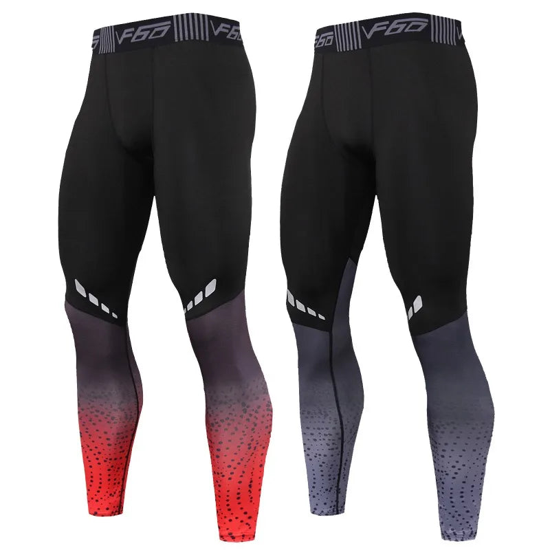 Men's Quick Dry Compression Tights for Running and Gym