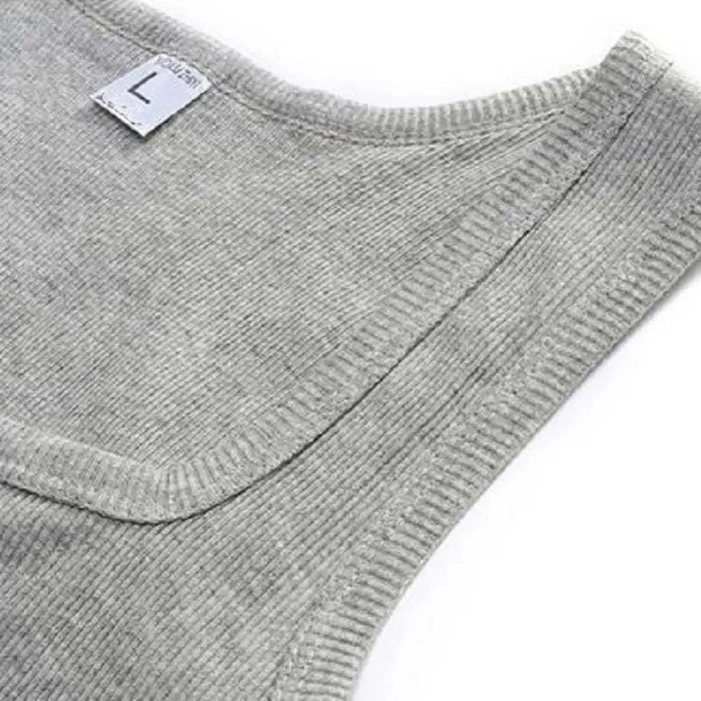 Pure Cotton Men's Sleeveless Tank Top For Summer Casual Wear