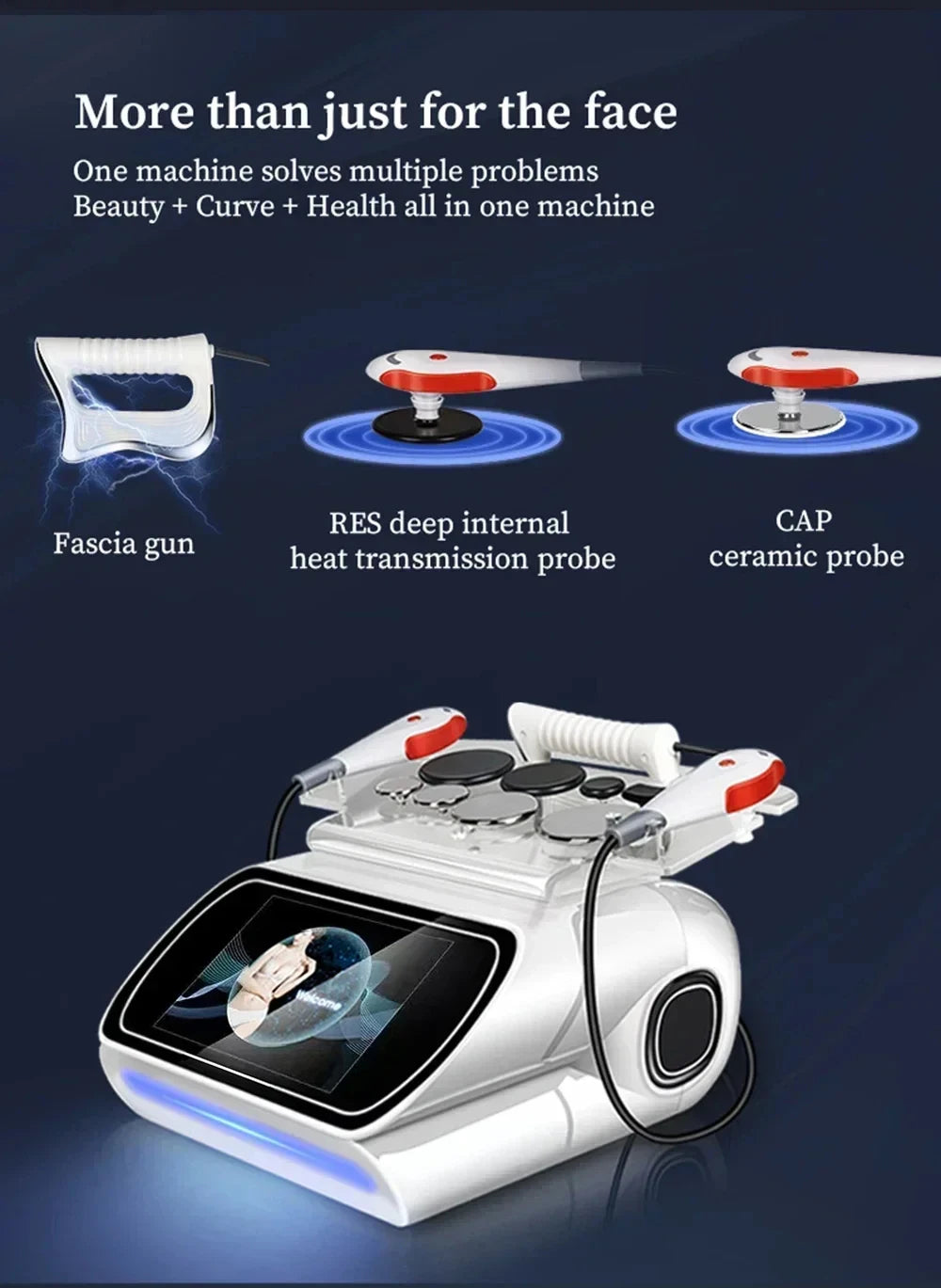 XHUODADA Portable 448KHz RF Therapy Diathermy Body Slimming Machine