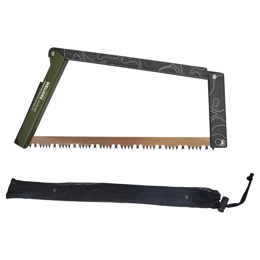 Folding Camping Saw With Storage Bag Aluminum Alloy
