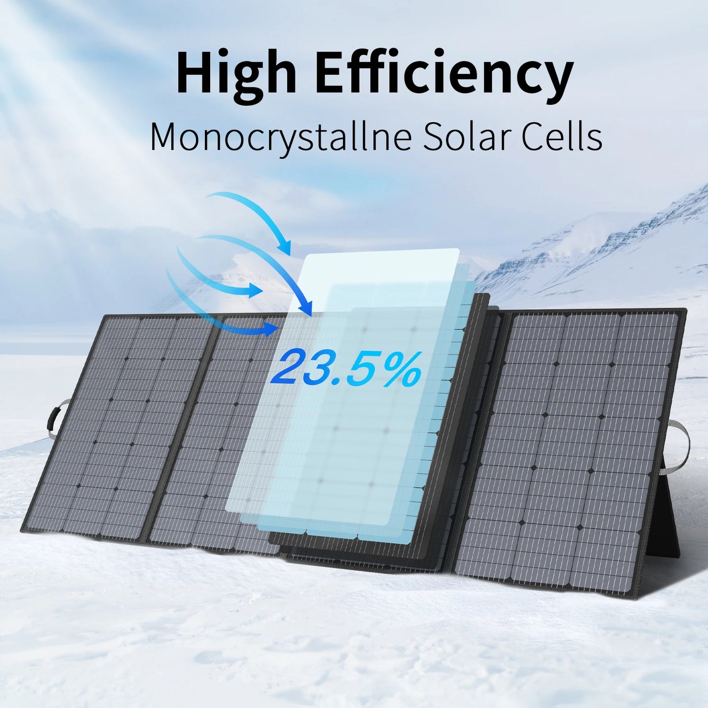 MHPOWOS 400W Foldable Portable Solar Charger Outdoors
