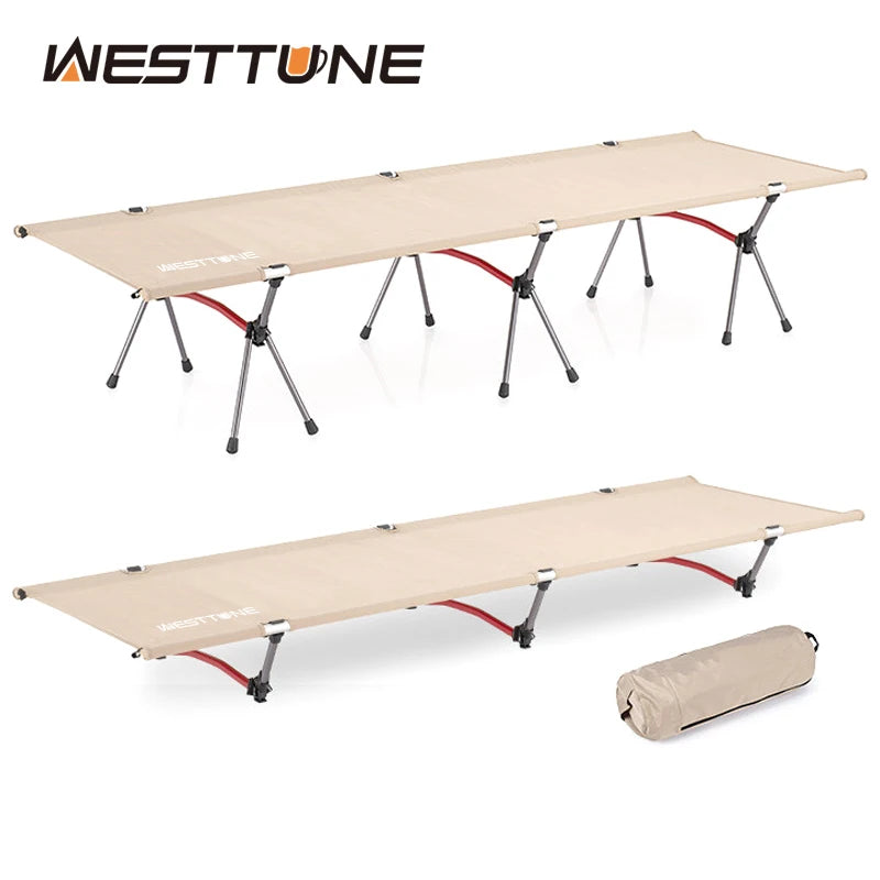 WEST TUNE Camping Cot With Leg Extenders For Outdoor Use