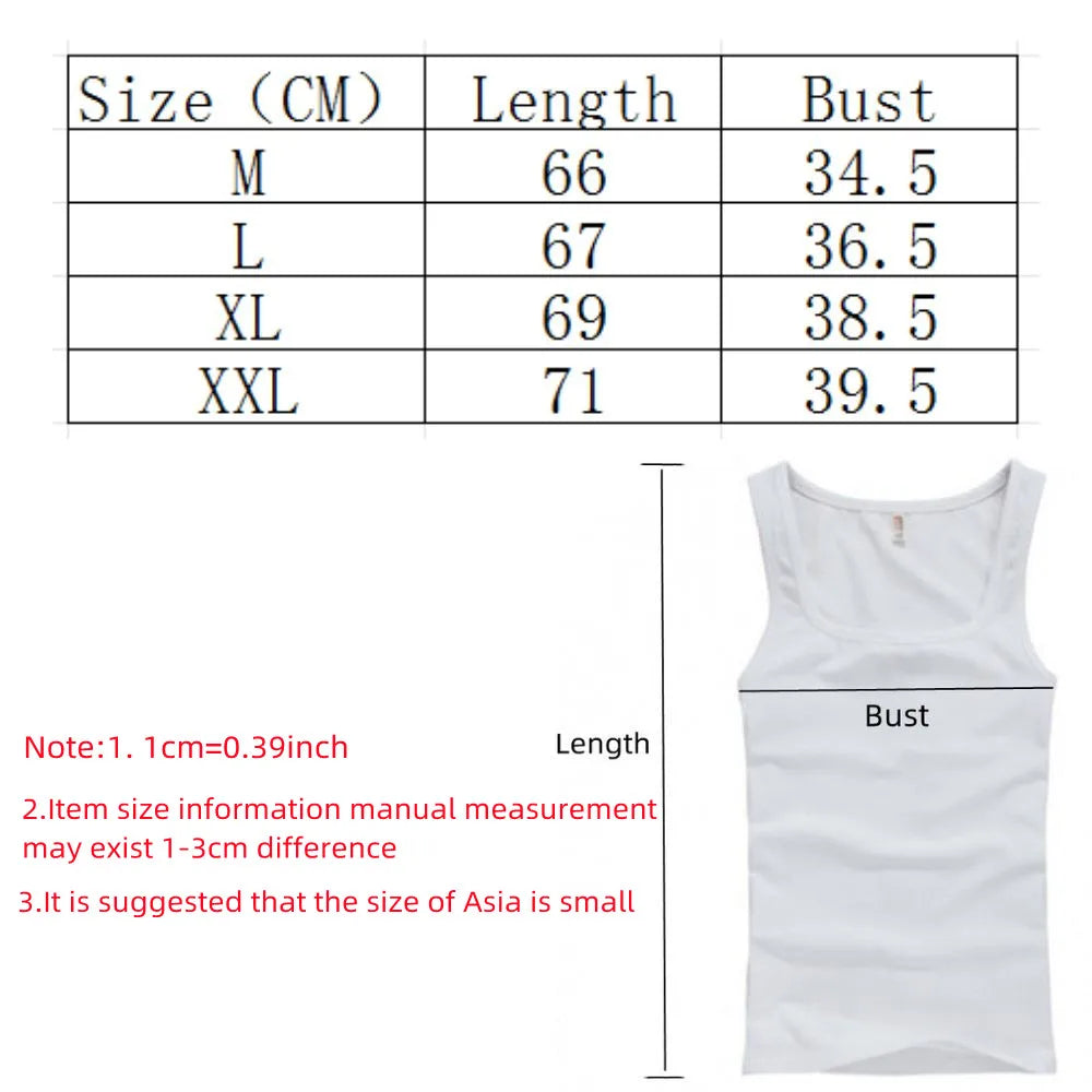 Pure Cotton Men's Sleeveless Tank Top For Summer Casual Wear