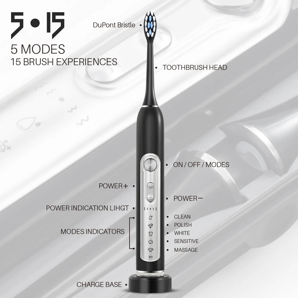SUBORT S7 Sonic Electric Toothbrush For Adults With 5 Modes