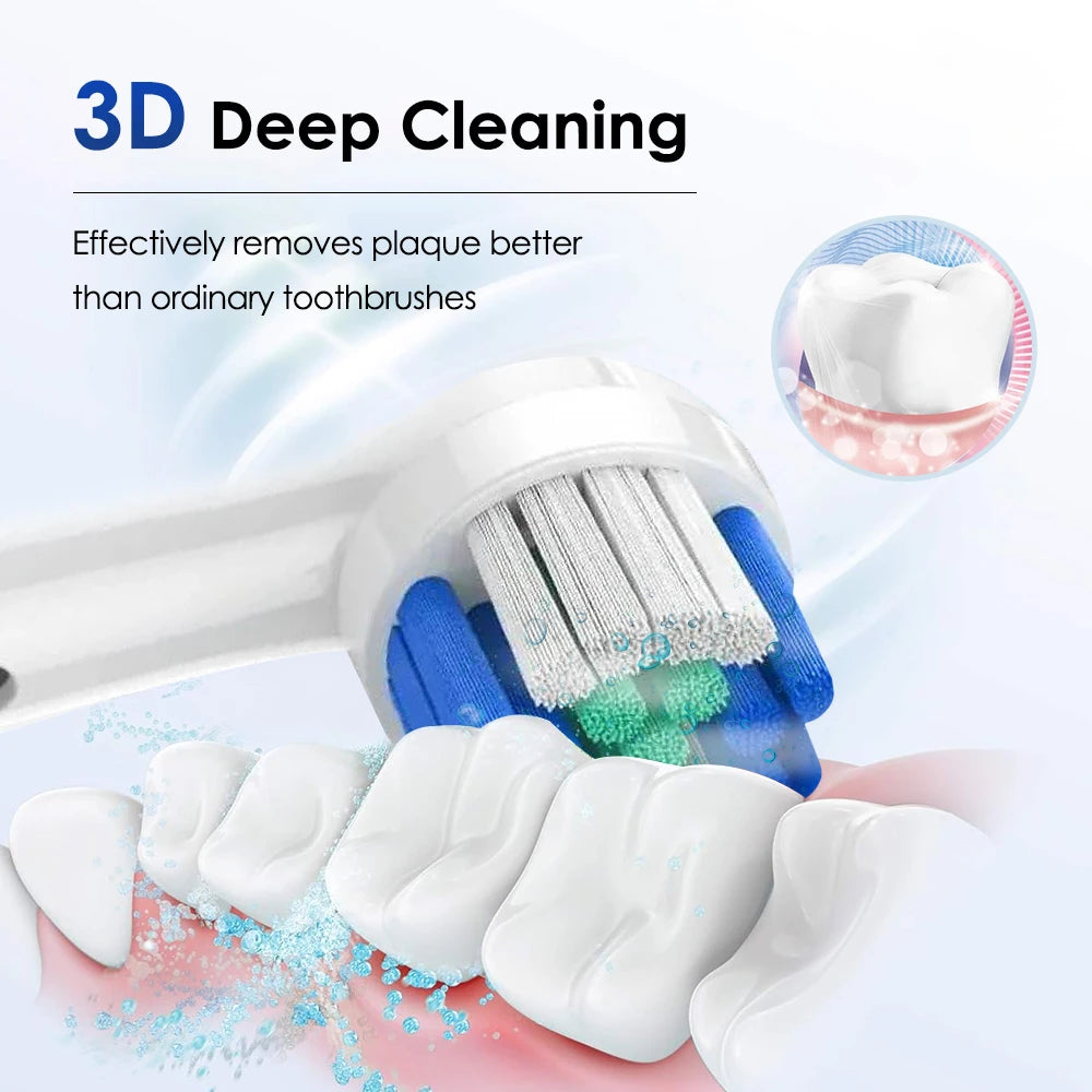 AFDEAL Smart Rotating Electric Toothbrush With 4 Heads