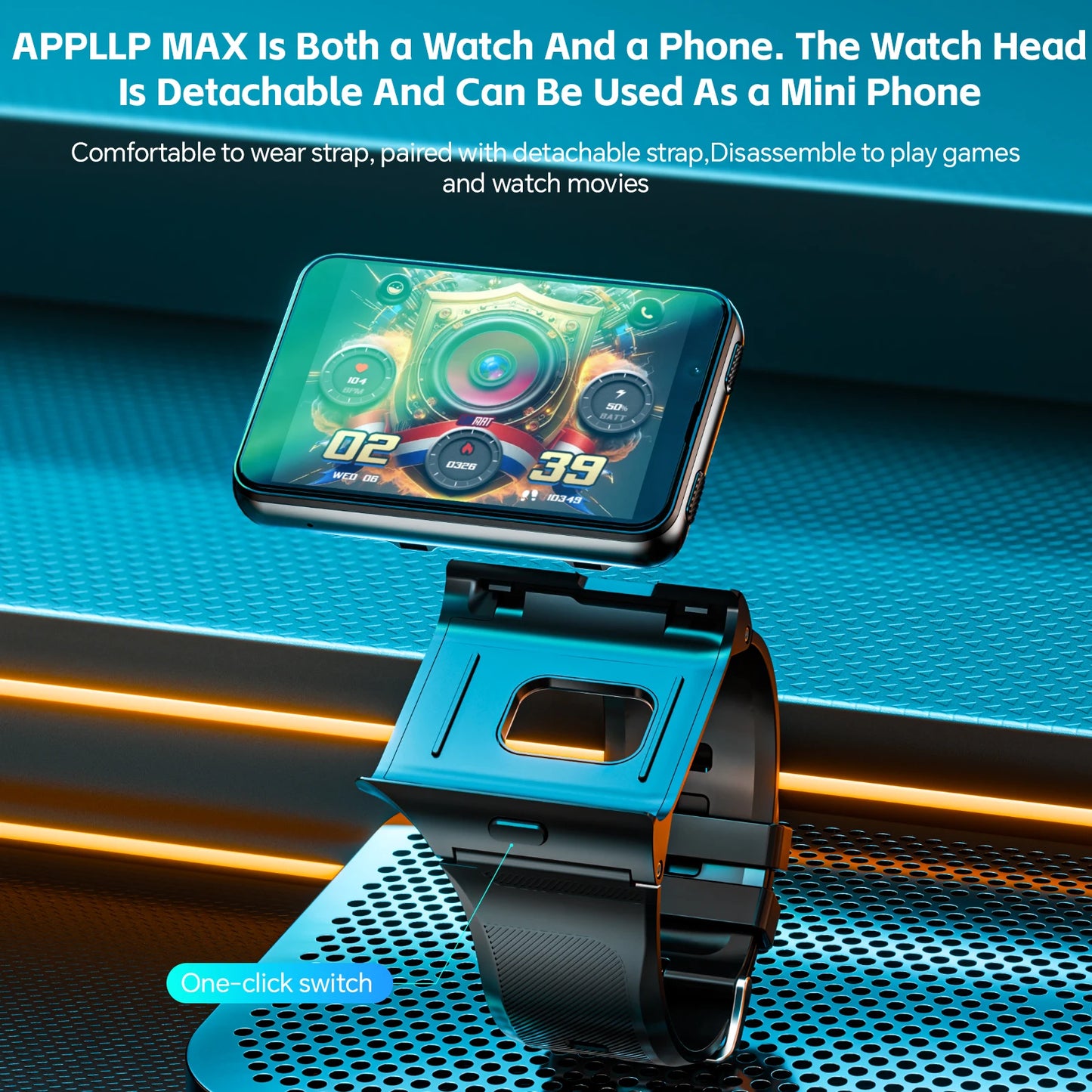 Lokmat Appllp Max Android Smartwatch 4G With Dual Camera