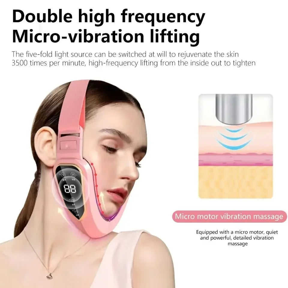 LED Photon Facial Therapy Massager for Lifting and Slimming