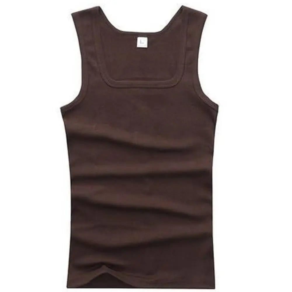 Pure Cotton Men's Sleeveless Tank Top For Summer Casual Wear