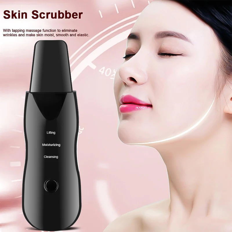 Vibration Face Scrubber Blackhead Remover Pore Cleaner Spatula