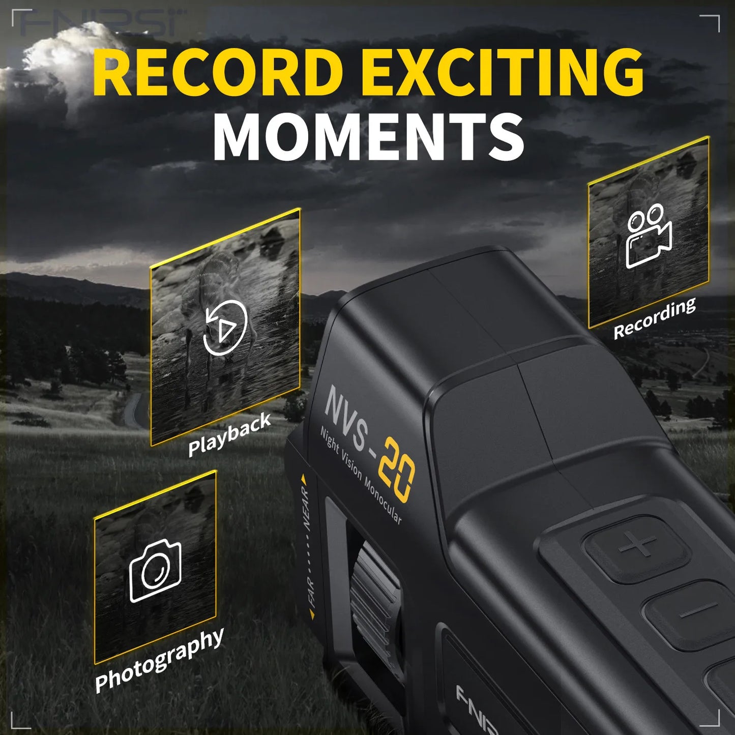 FNIRSI NVS20 4K Night Vision Monocular With 6x Zoom