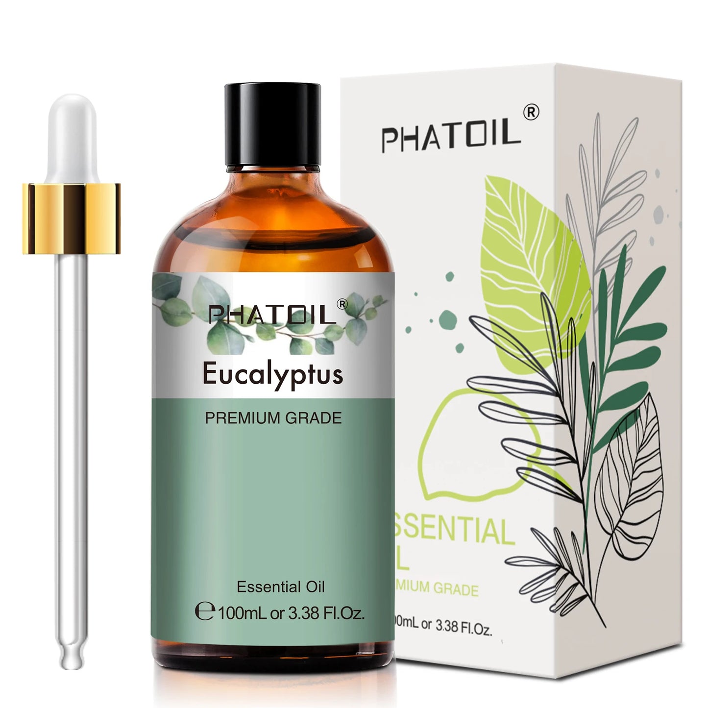 PHATOIL Lavender Jasmine Vanilla Eucalyptus Pure Essential Oil