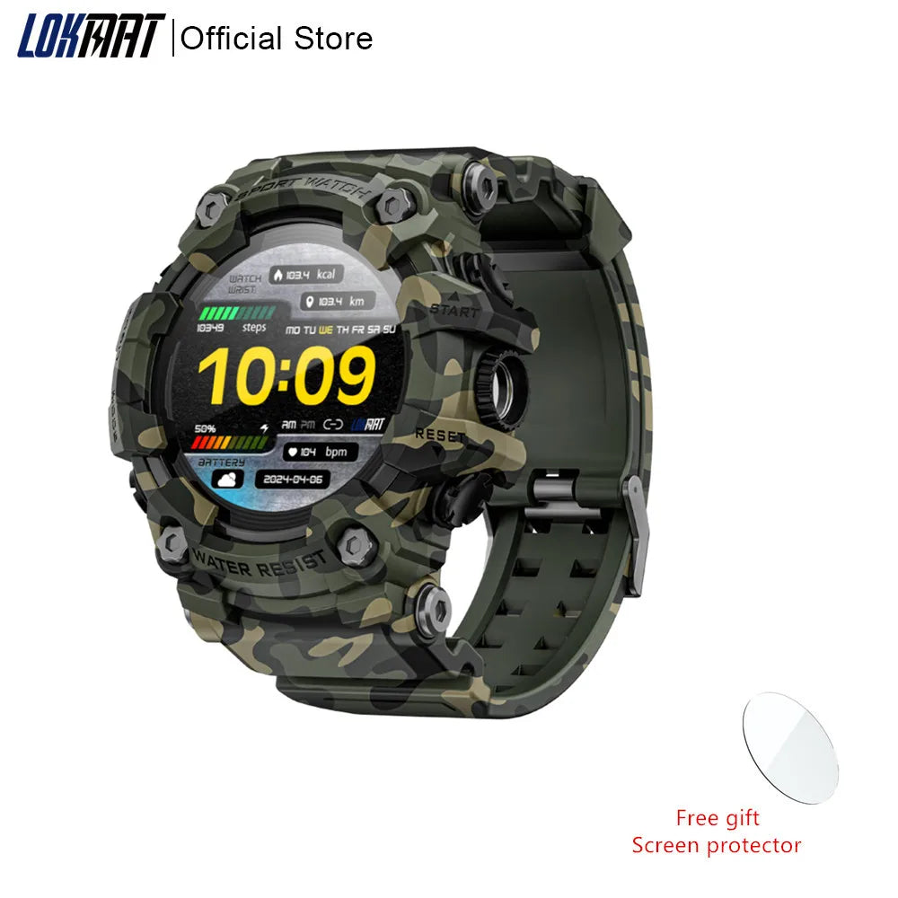 LOKMAT Attack-GT Rugged Sport Smartwatch With Bluetooth Calls
