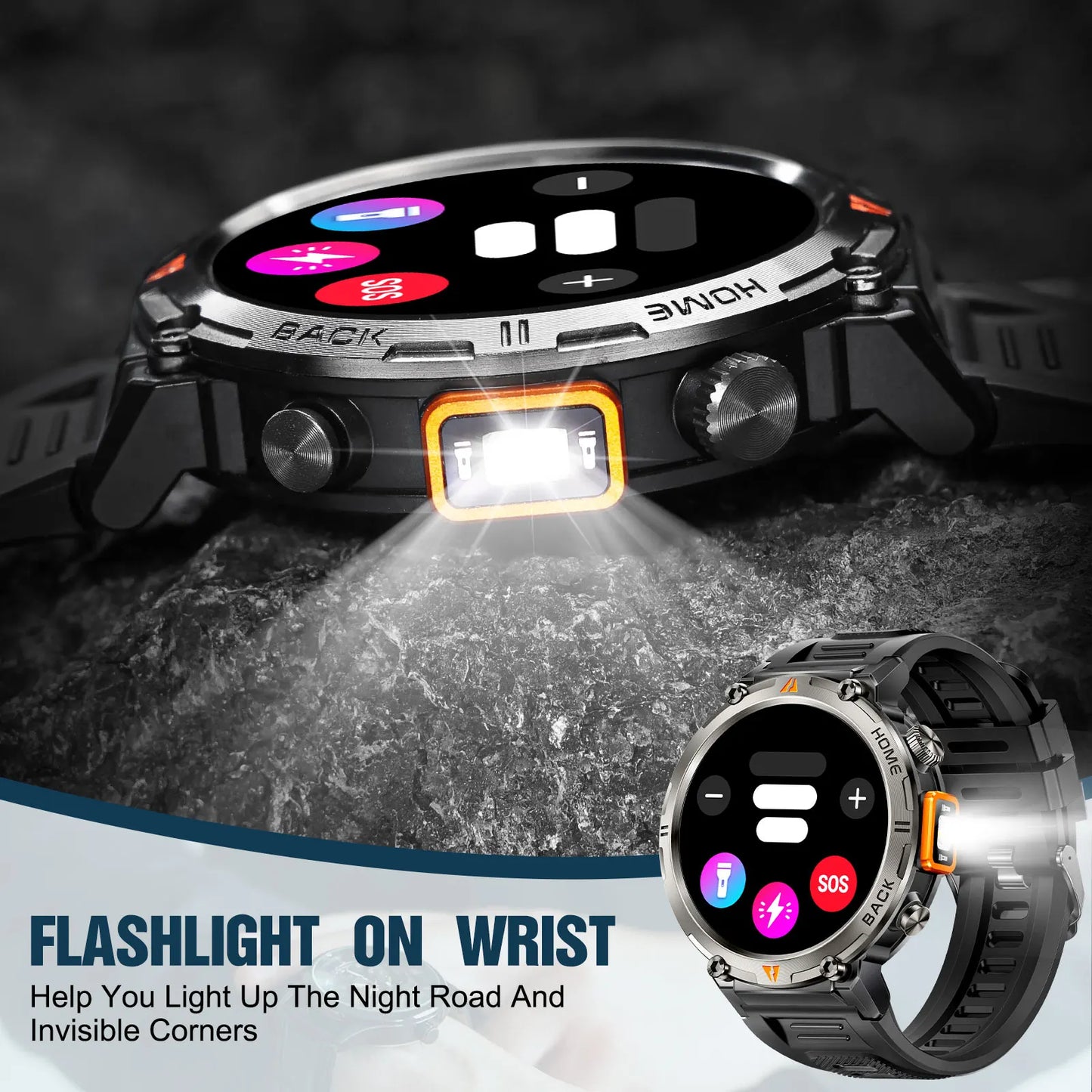 EIGIIS KE3 Smartwatch For Men With Health Monitor Heart Rate