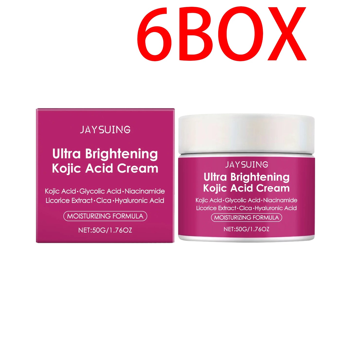 Kojic Acid Brightening Cream With Hyaluronic Acid Moisturizer