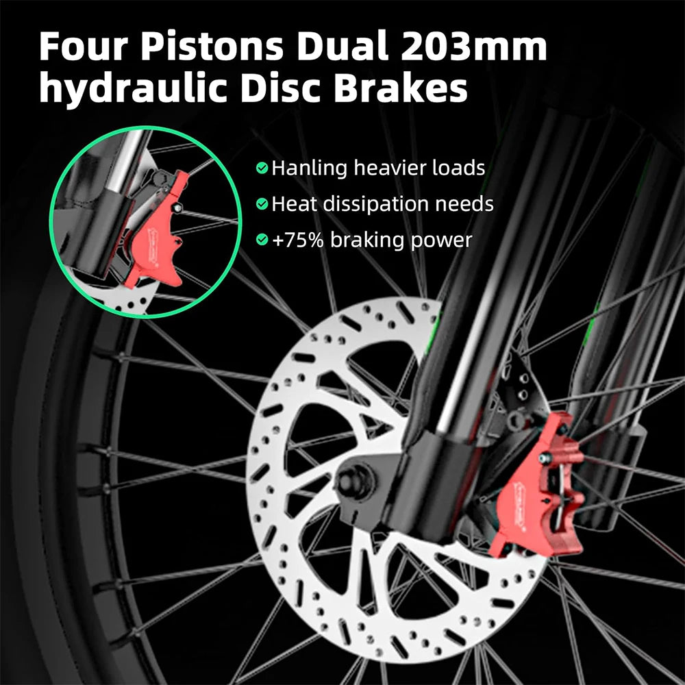 Electric Dirt Bike 6000W 60V 25Ah With Dual Hydraulic Brakes