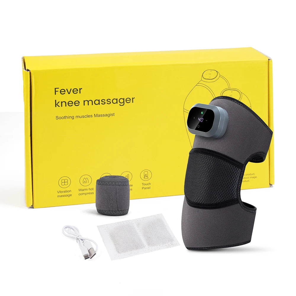 Foreverlily Rechargeable Heated Knee Massager With Vibration Pad