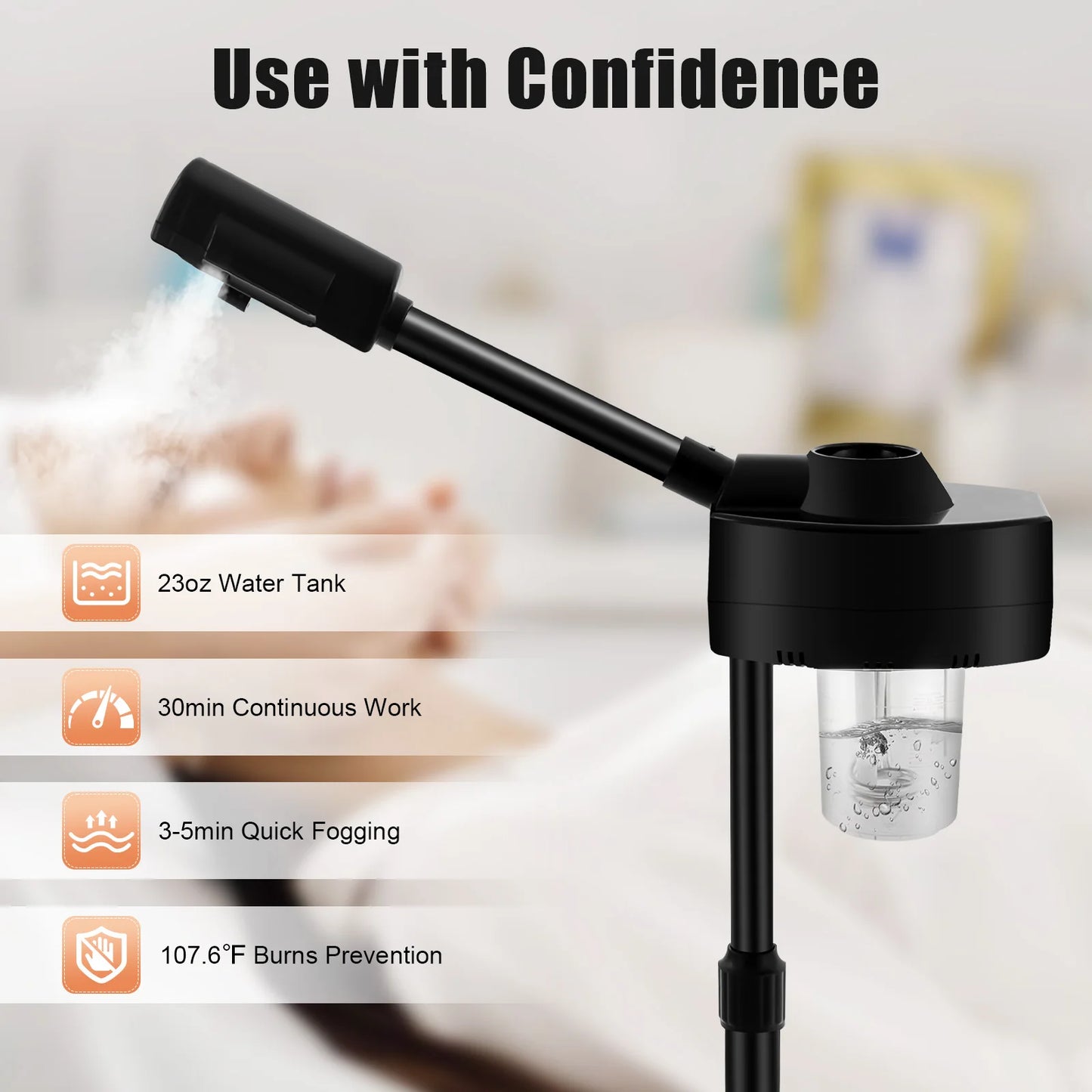 Facial Steamer Hot Spray for Deep Cleansing Skin Care Vaporizer