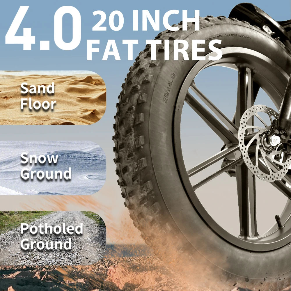 DEEPOWER S7Pro Off-Road Electric Bike 1500W 48V LG Battery