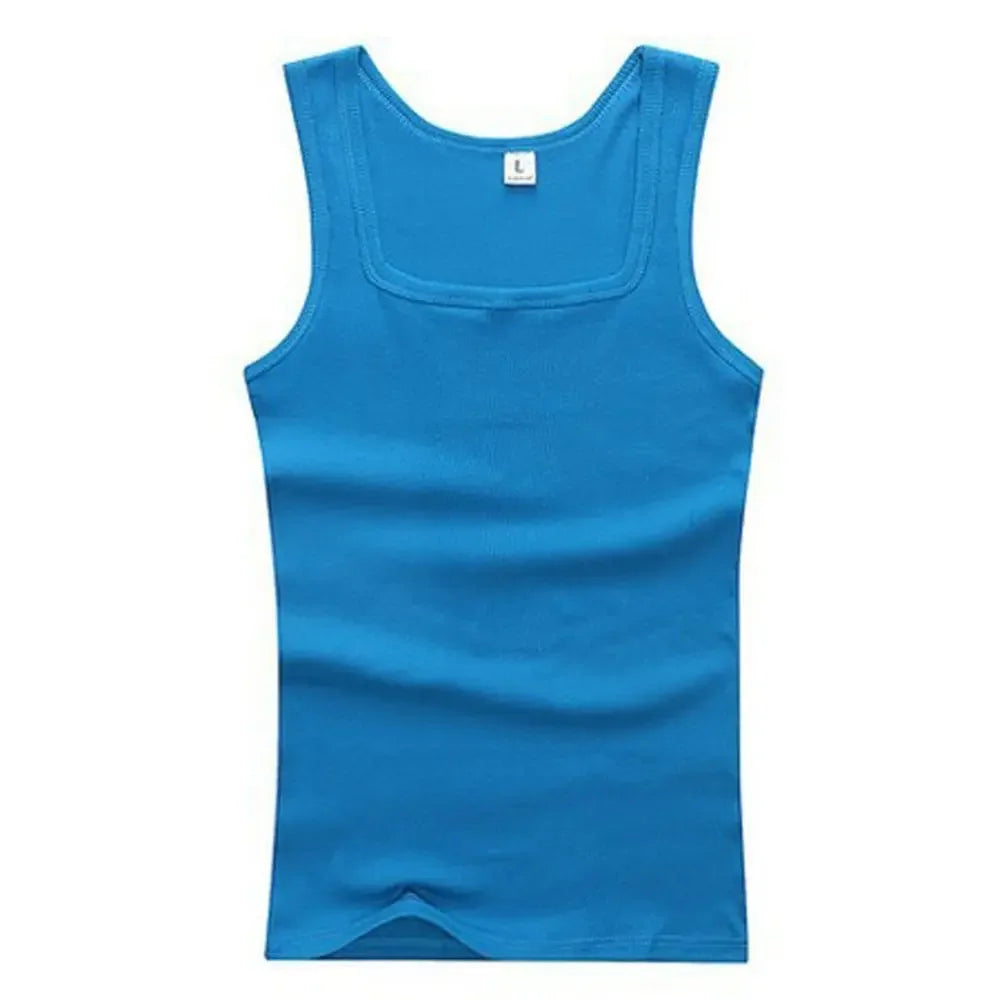 Pure Cotton Men's Sleeveless Tank Top For Summer Casual Wear