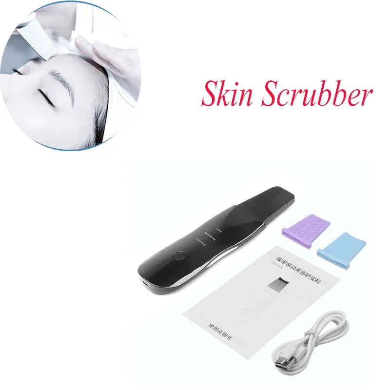 Vibration Face Scrubber Blackhead Remover Pore Cleaner Spatula