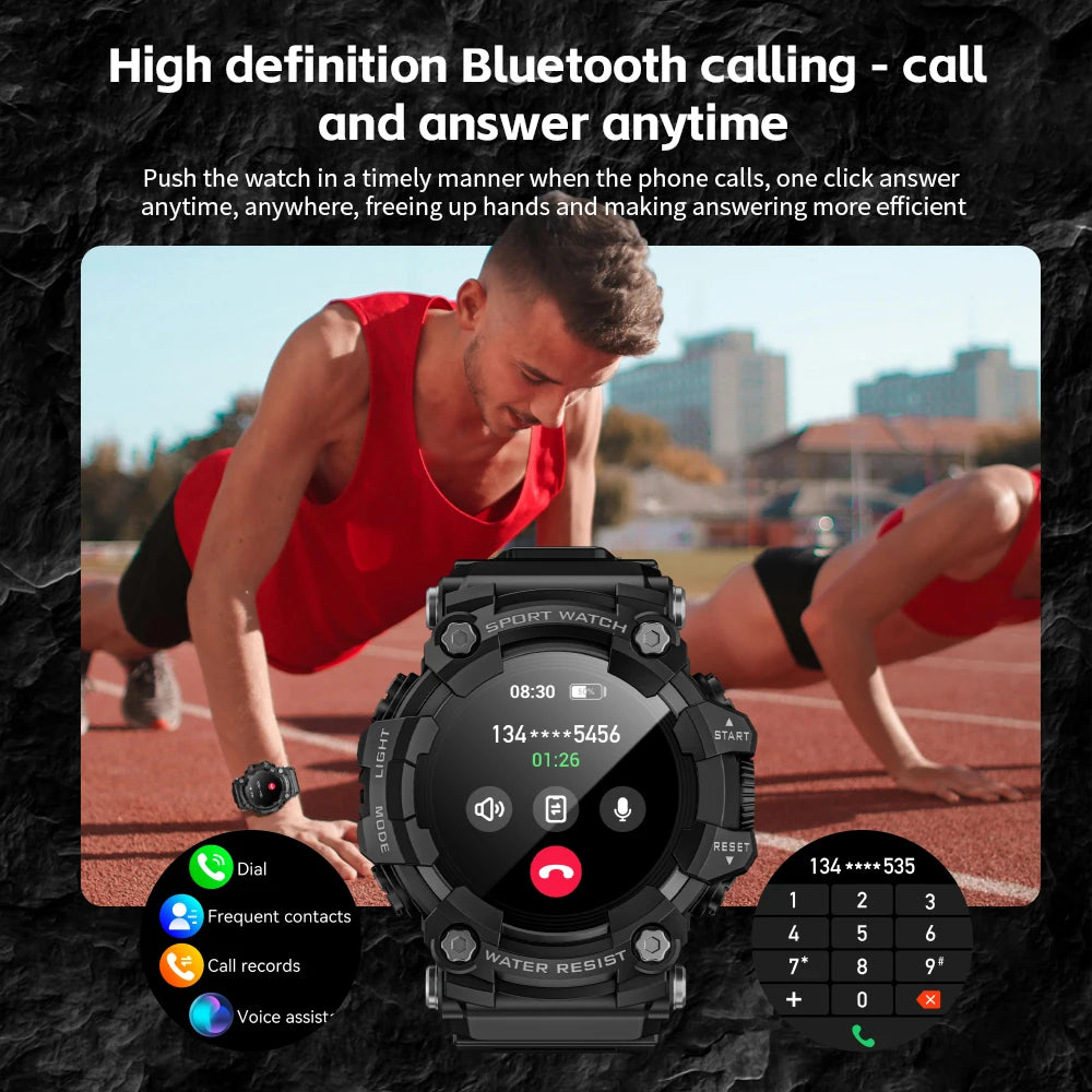 LOKMAT Attack-GT Rugged Sport Smartwatch With Bluetooth Calls